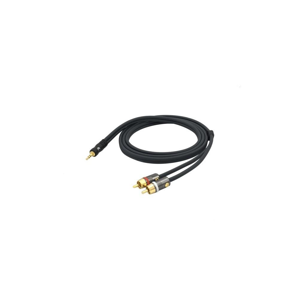 Інсертний кабель D'Addario Custom Series Dual RCA to 3.5 Stereo Mini Jack Cable (1.5m) (PW-MP-05) - picture 3