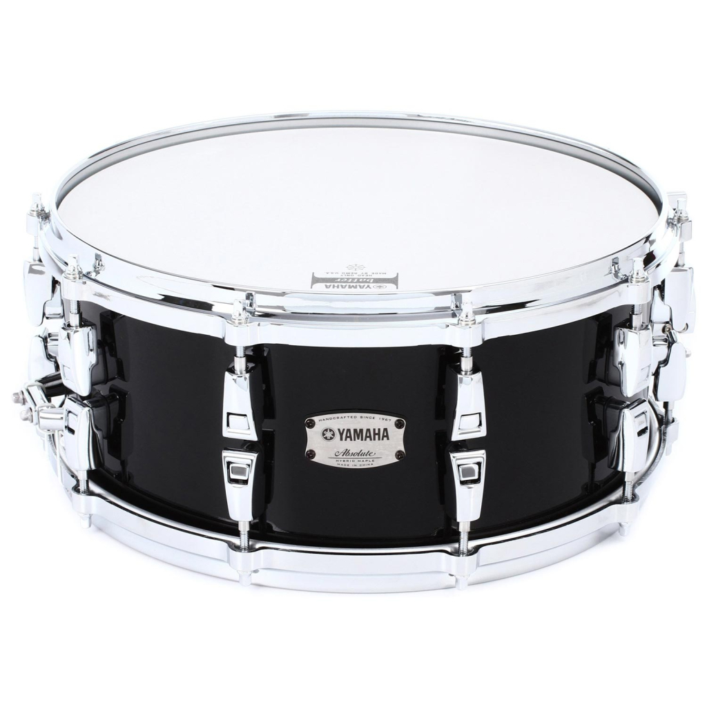 Малий барабан Yamaha Absolute Hybrid Maple Snare 14" (Solid Black) (AMS1460 SOB) - изображение 1