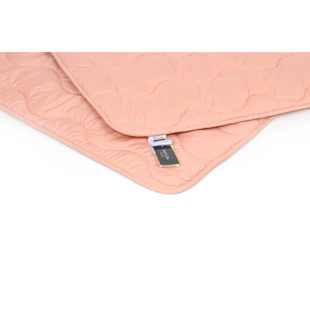Ковдра MirSon Набір бавовняний Всесезонний №1747 Eco Light Coral Ковдра 140x205 + подушка 50x70 середня (2200003709612) - зображення 8