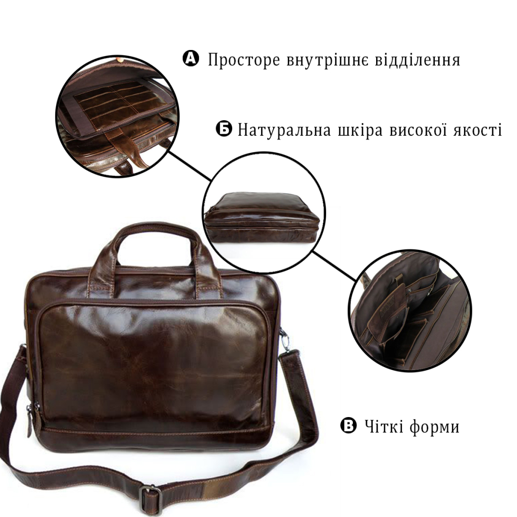 Сумка Vintage Коричнева (14152) - зображення 4