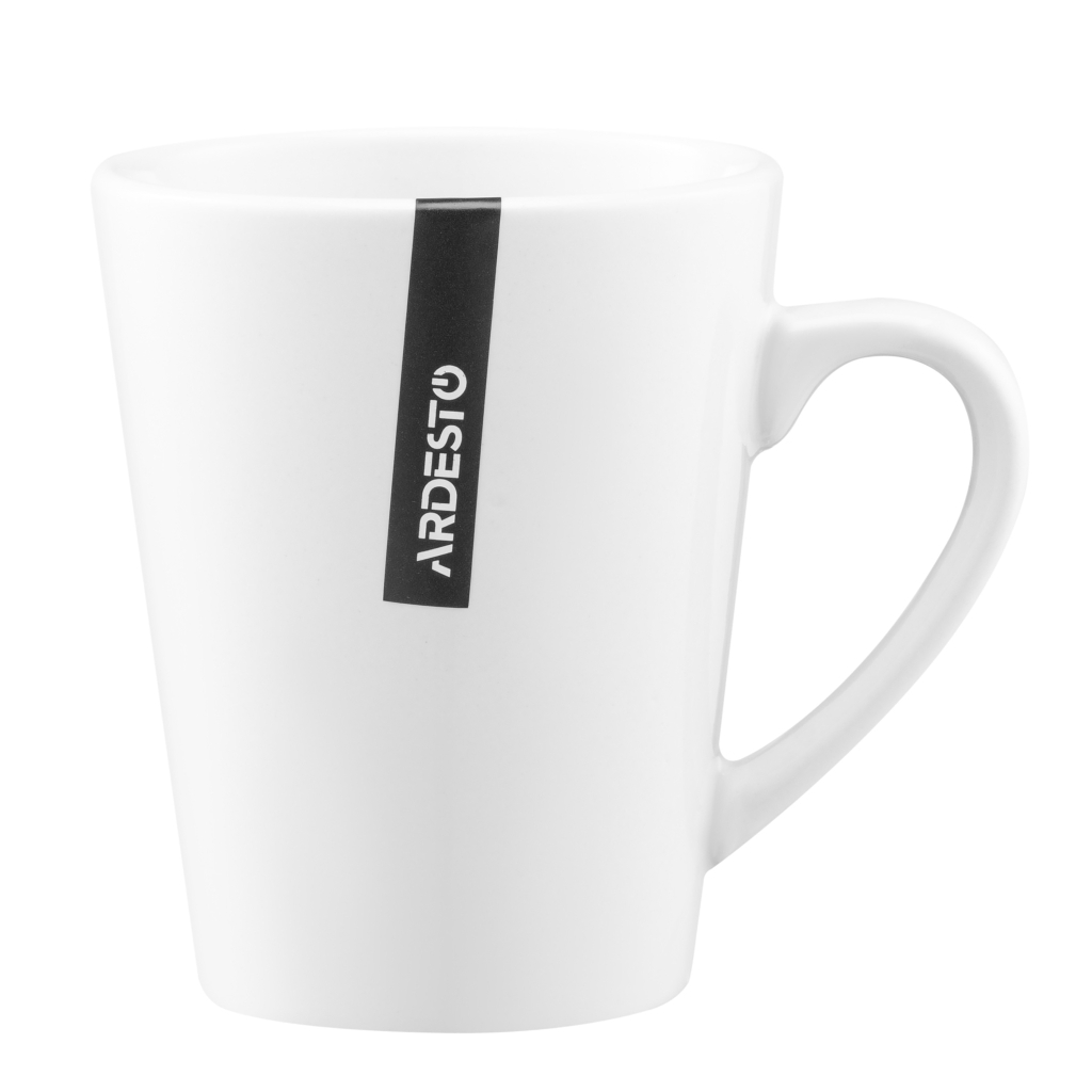 Чашка Ardesto Mario, 240мл, кераміка, білий (AR3480W) - зображення 1
