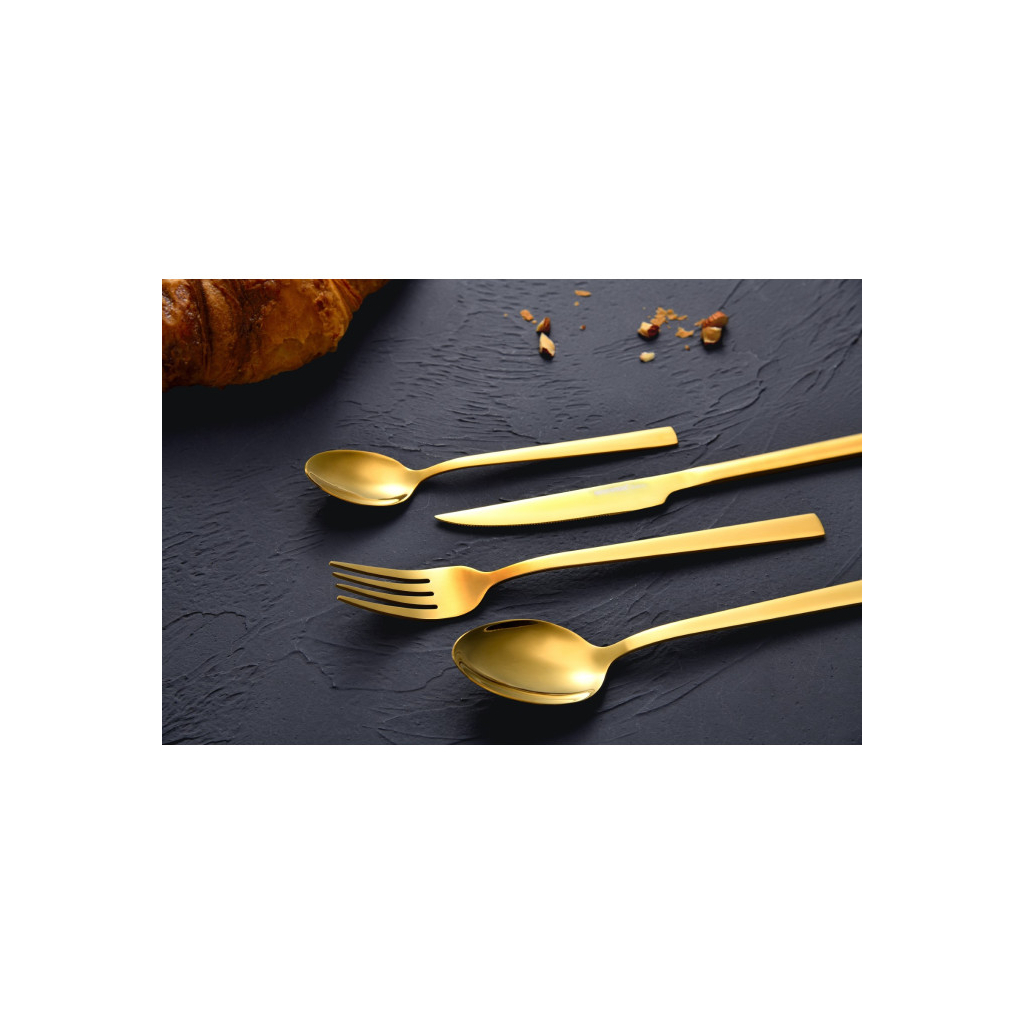 Набір столових приборів Bergner Sofia gold 24 предмета (BG-45143-GD) - зображення 7