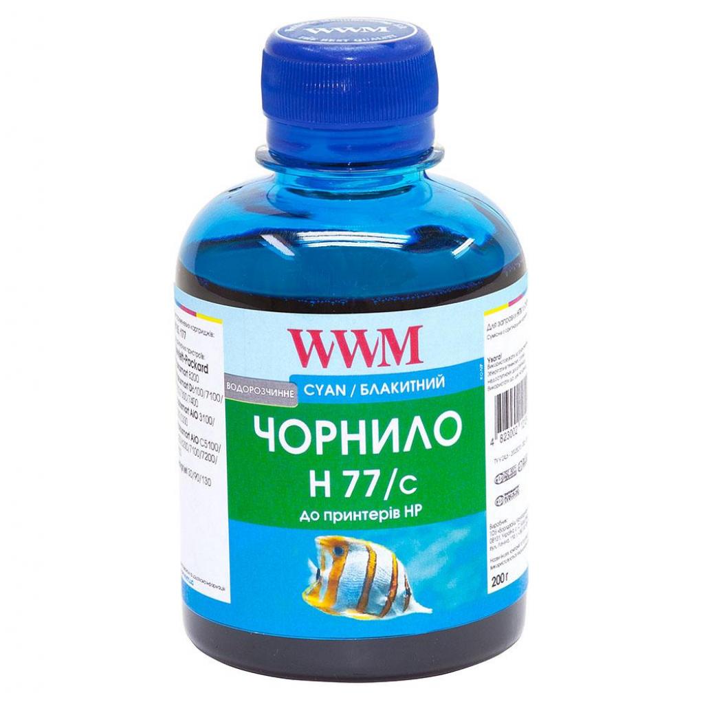 Чорнило WWM HP №177 85 Cyan 200ml (H77/C) - зображення 1