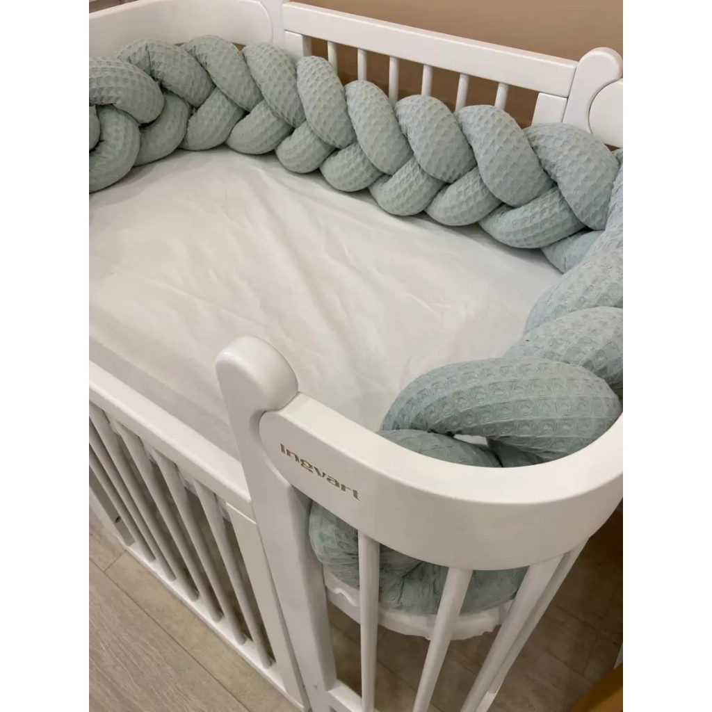 Ліжечко Ingvart трансформер Nika 70 з опускною боковинкою (70х94, 70х120) біле (339003) - зображення 4