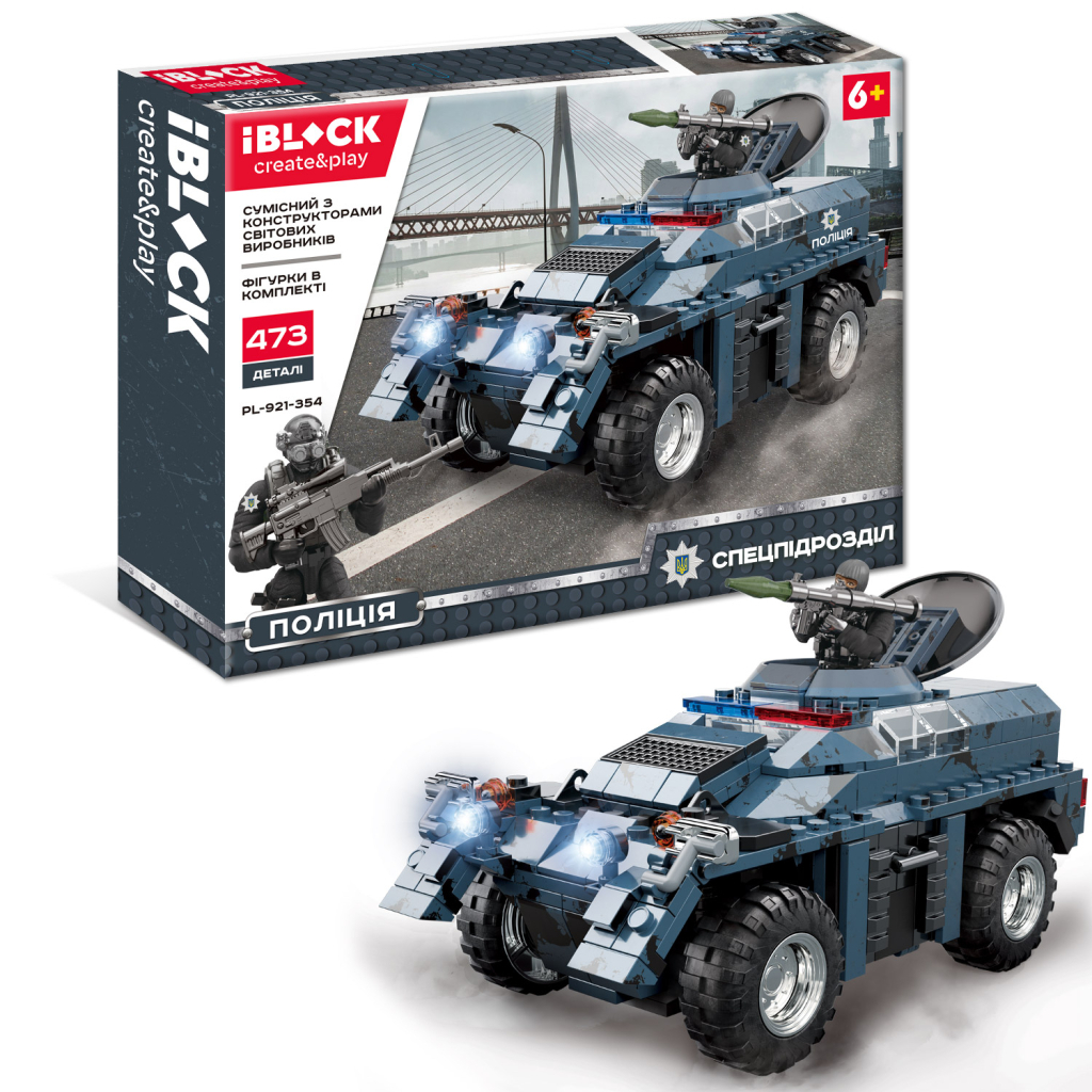 Конструктор iBlock Поліція 473 деталі (PL-921-354) - зображення 1
