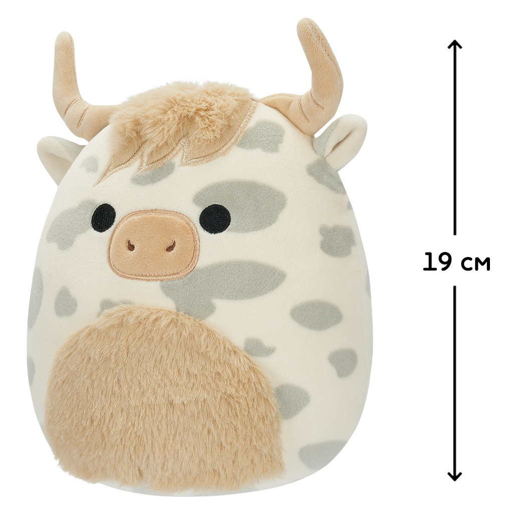 М'яка іграшка Squishmallows Корівка Борса 19 см (SQCR04117) - зображення 4