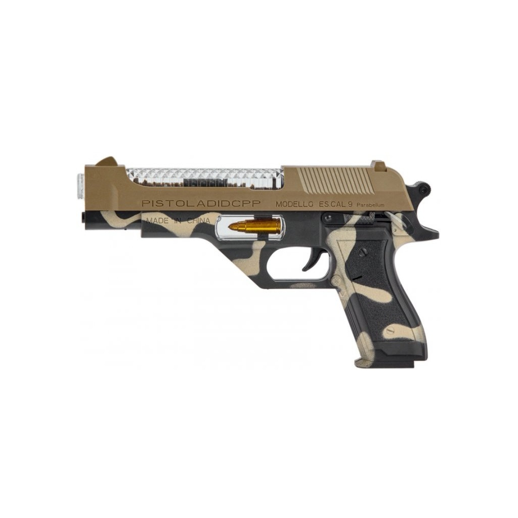 Іграшкова зброя ZIPP Toys Пістолет світлозвуковий Desert Eagle в наборі з гранатою, камуфляж (814Y) - зображення 3