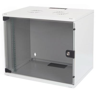 Шафа настінна Digitus 7U 19" 540x400, скляні дверцята, 60kg max (DN-1907U-S-1) - зображення 1