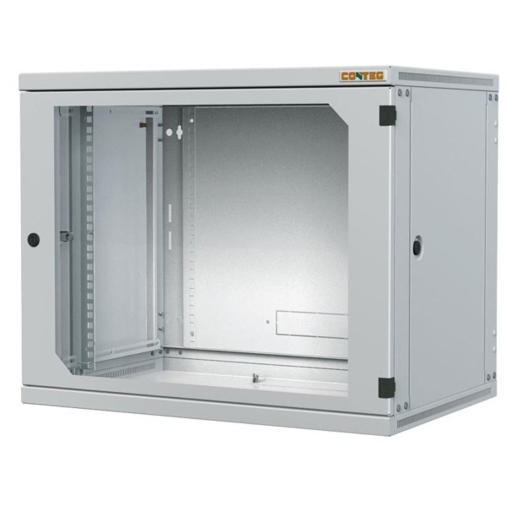 Шафа настінна Conteg 18U 19" 600x600мм RAL7035 (RUN-18-60/60) - зображення 1