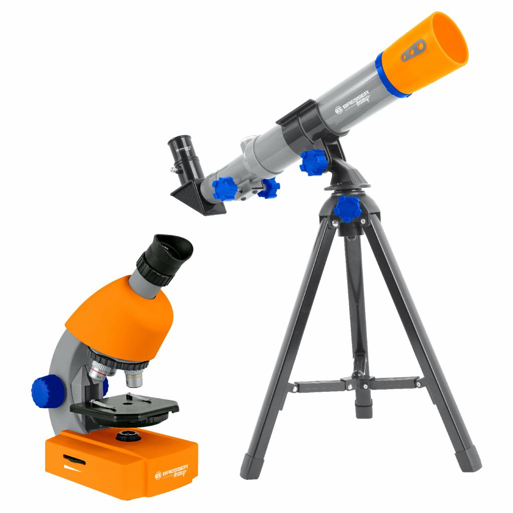 Мікроскоп Bresser Junior 40x-640x + Телескоп 40/400 (928504) - зображення 1