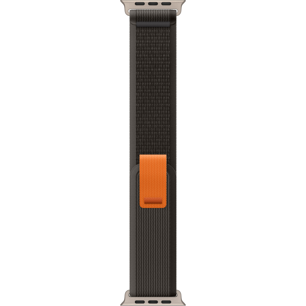 Ремінець до смарт-годинника Apple 49mm Trail Loop - M/L Black/Gray (MQEQ3ZM/A) - зображення 1
