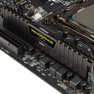 Модуль пам'яті для комп'ютера DDR4 16GB 2400 MHz Vengeance LPX Black Corsair (CMK16GX4M1A2400C14) - зображення 5