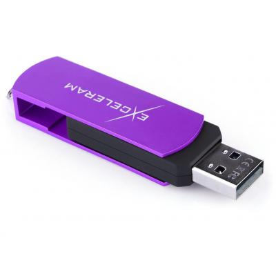 USB флеш накопичувач eXceleram 64GB P2 Series Grape/Black USB 2.0 (EXP2U2GPB64) - зображення 5