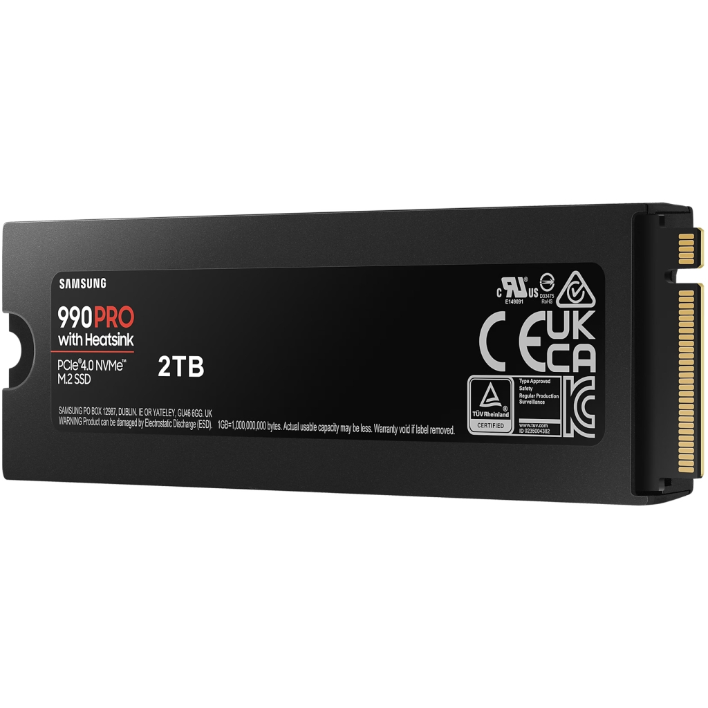 Накопичувач SSD M.2 2280 2TB 990 PRO with Heatsink Samsung (MZ-V9P2T0CW) - изображение 4