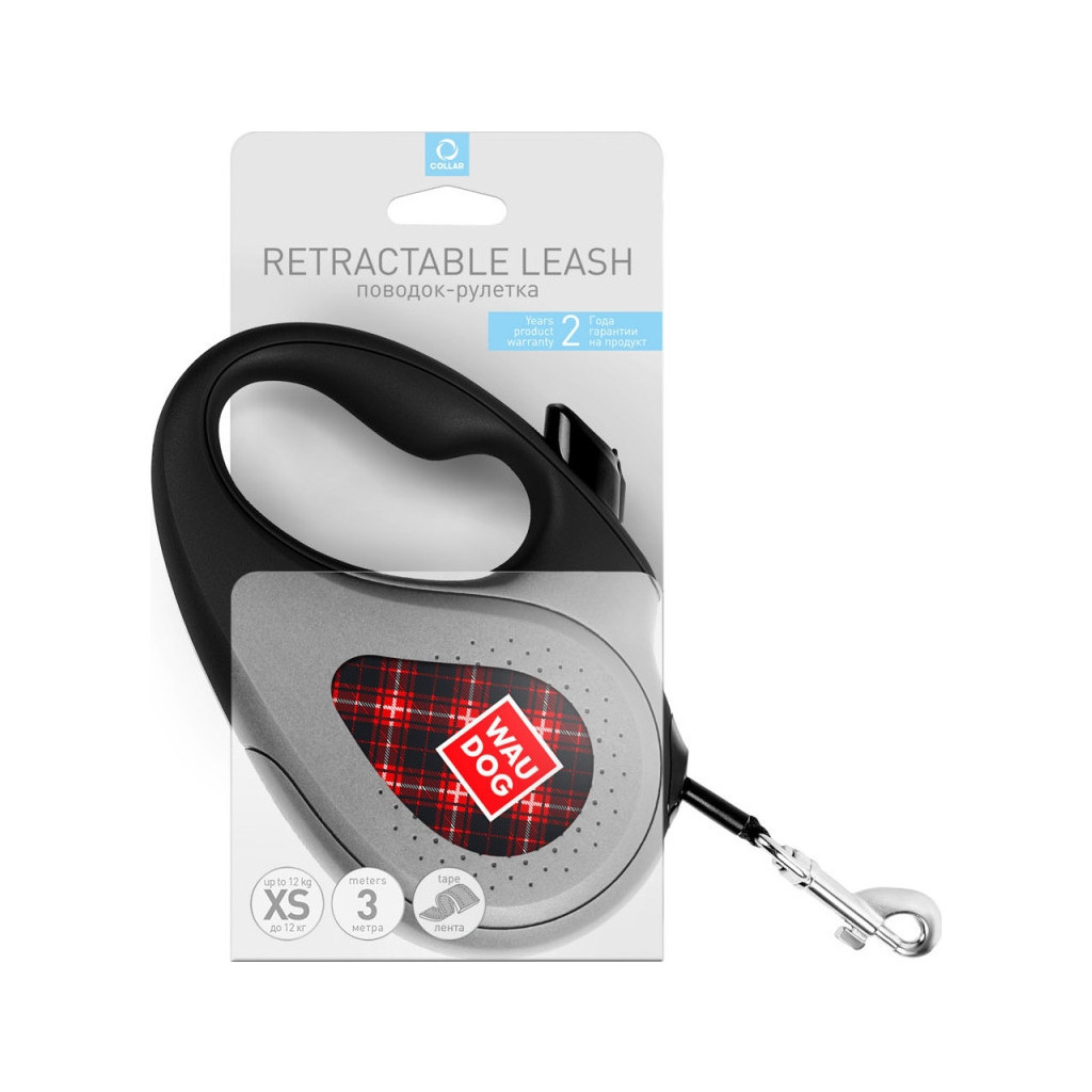 Повідець для собак WAUDOG R-leash "Шотландка" L до 50 кг 5 м (8126-0098-01) - зображення 3