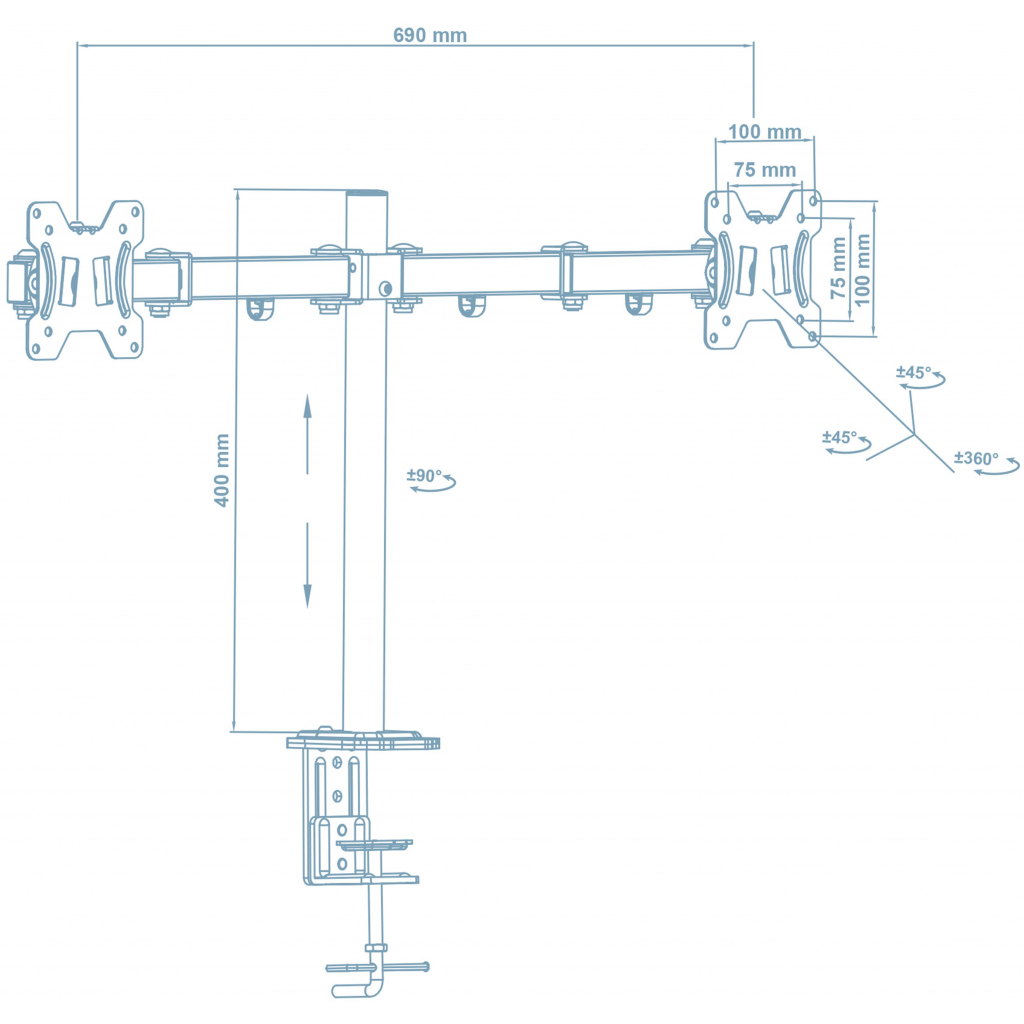 Кронштейн Walfix DM-400B - зображення 2