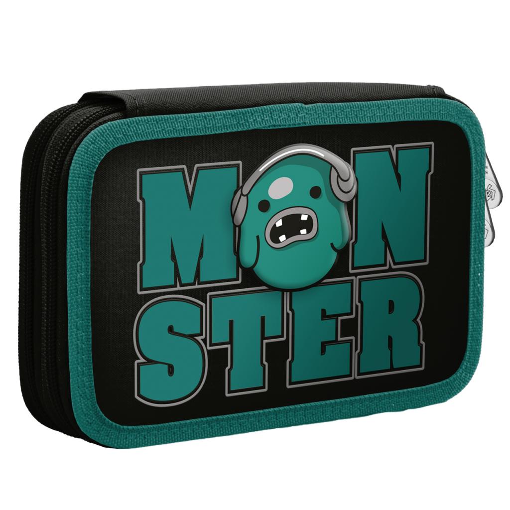 Пенал Yes Monster твердий подвійний (532885) - зображення 1