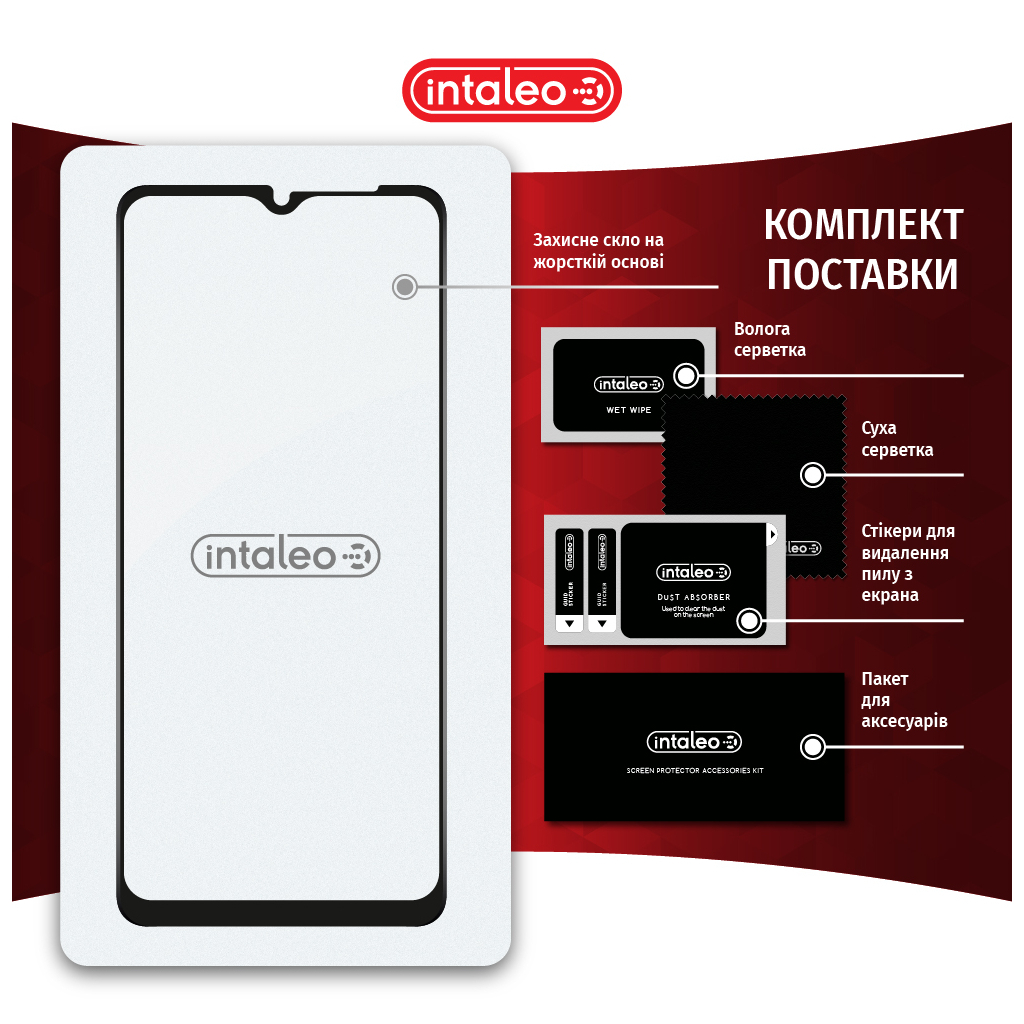 Скло захисне Intaleo Full Glue Samsung A03 Black (1283126521638) - зображення 8