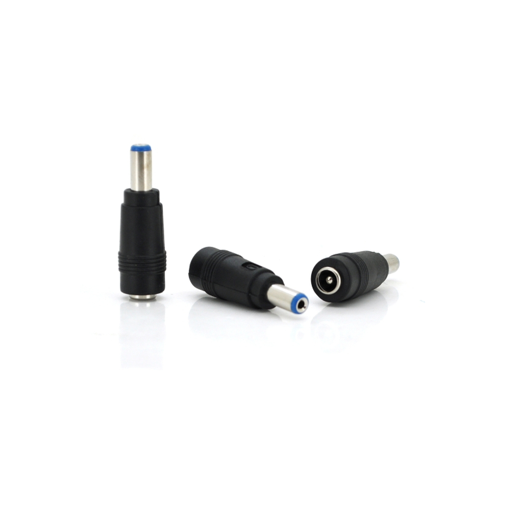 Перехідник DC 5.5x2.1mm (папа) - 5,5х2,5mm (мама) Blue Voltronic (01891 / YT-A-5.5x2.1M/5,5х2,5F-B) - зображення 1