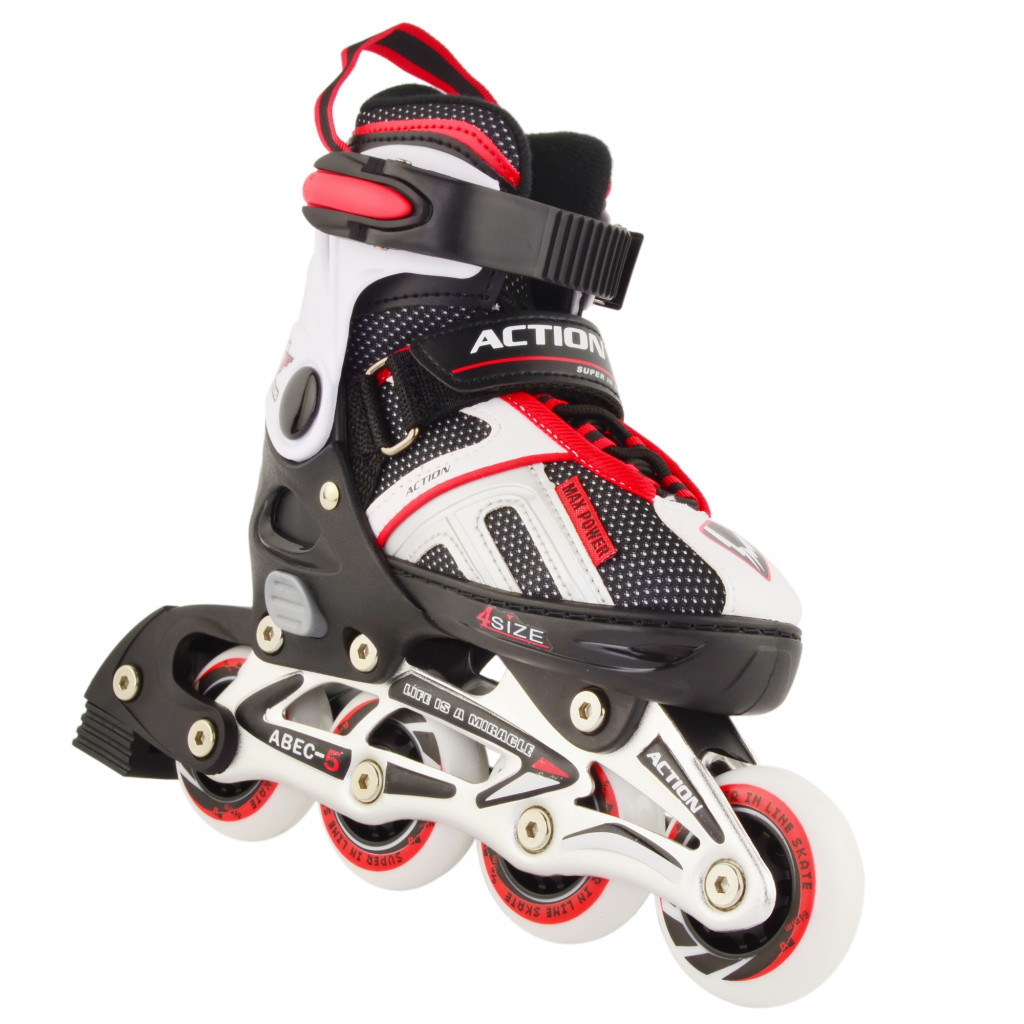 Роликові ковзани Action Danny Червоні 37-40 (PW-126B-79/Red/37-40) - изображение 3