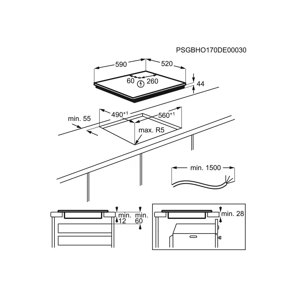 Варочна поверхня Electrolux CIR60430CB - зображення 12