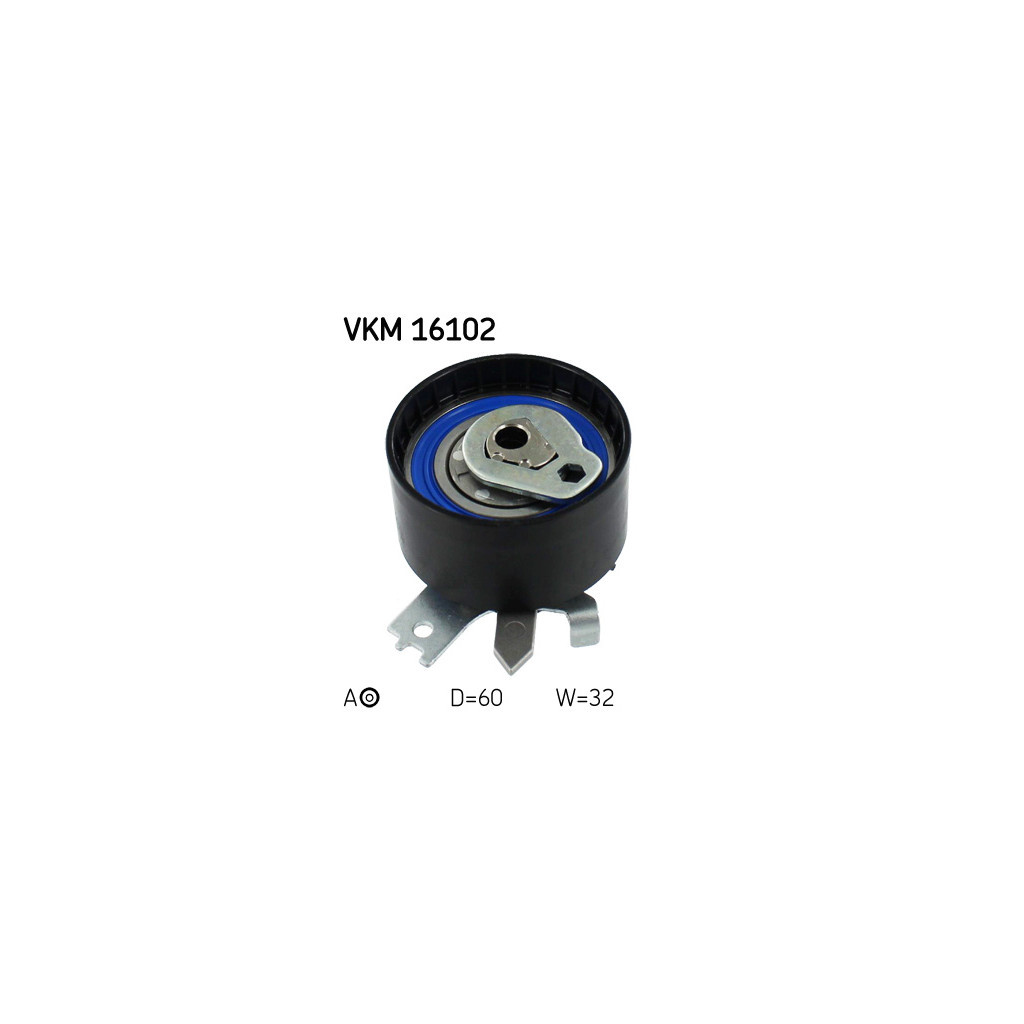 Ролик натягувача ременя SKF VKM 16102 - зображення 1