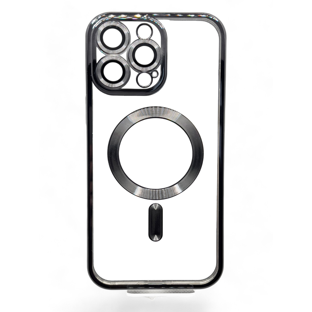 Чохол до мобільного телефона BeCover TPU Chrome Case (MagSafe) для Apple iPhone 16 Pro Max Black (712085) - зображення 1