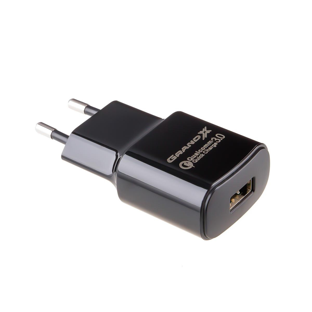 Зарядний пристрій Grand-X Quick Charge QС3.0, + cable USB -> Type C 1m (CH-550TC) - зображення 2