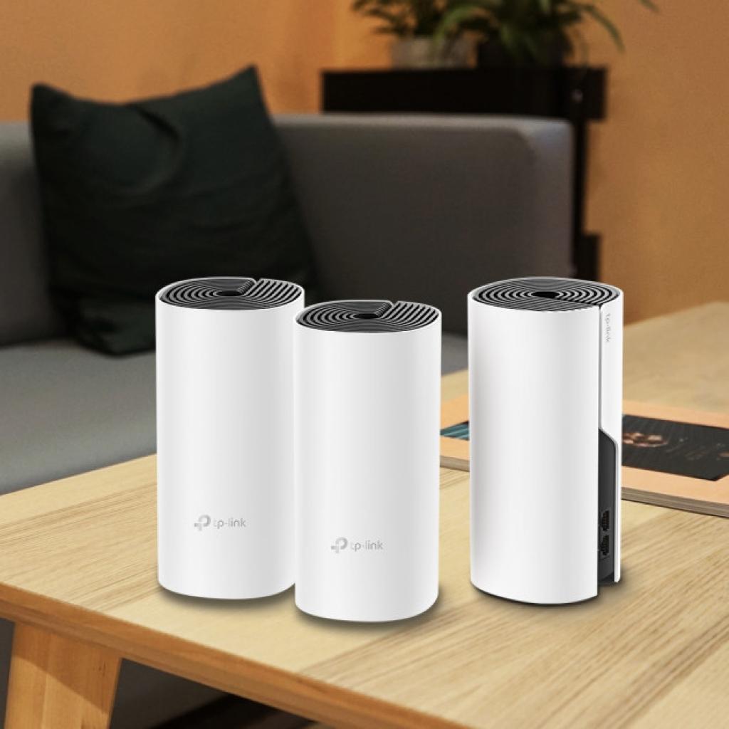 Точка доступу Wi-Fi TP-Link DECO E4 3 pcs AC1200, 2xFE LAN/WAN, MESH, MU-MIMO, Beamformi (DECO-E4-3-PACK) - зображення 5