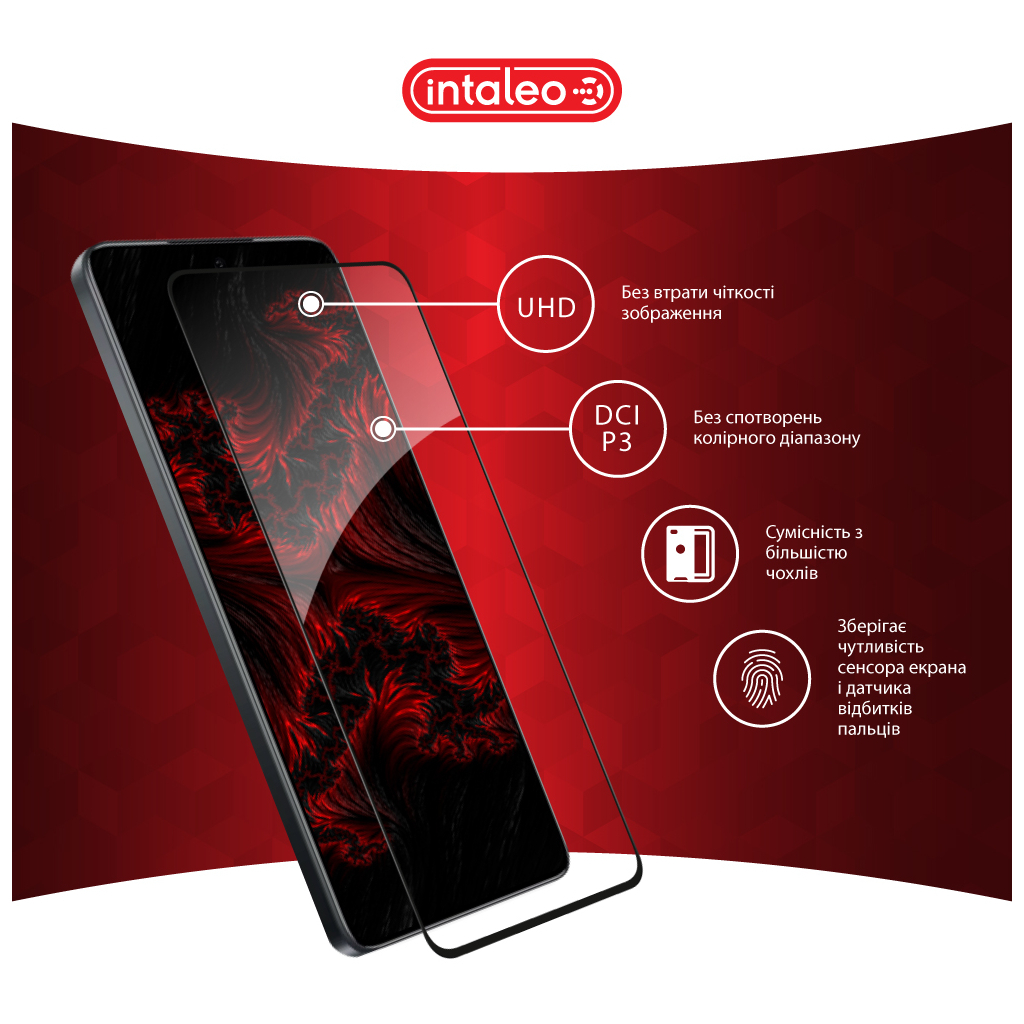 Скло захисне Intaleo Full Glue Xiaomi 14T Black (1283126603365) - зображення 4