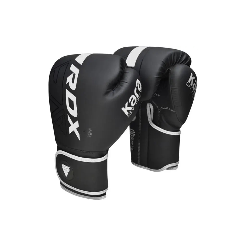 Боксерські рукавички RDX F6 Kara Matte White 10 унцій (BGR-F6MW-10OZ) - изображение 2