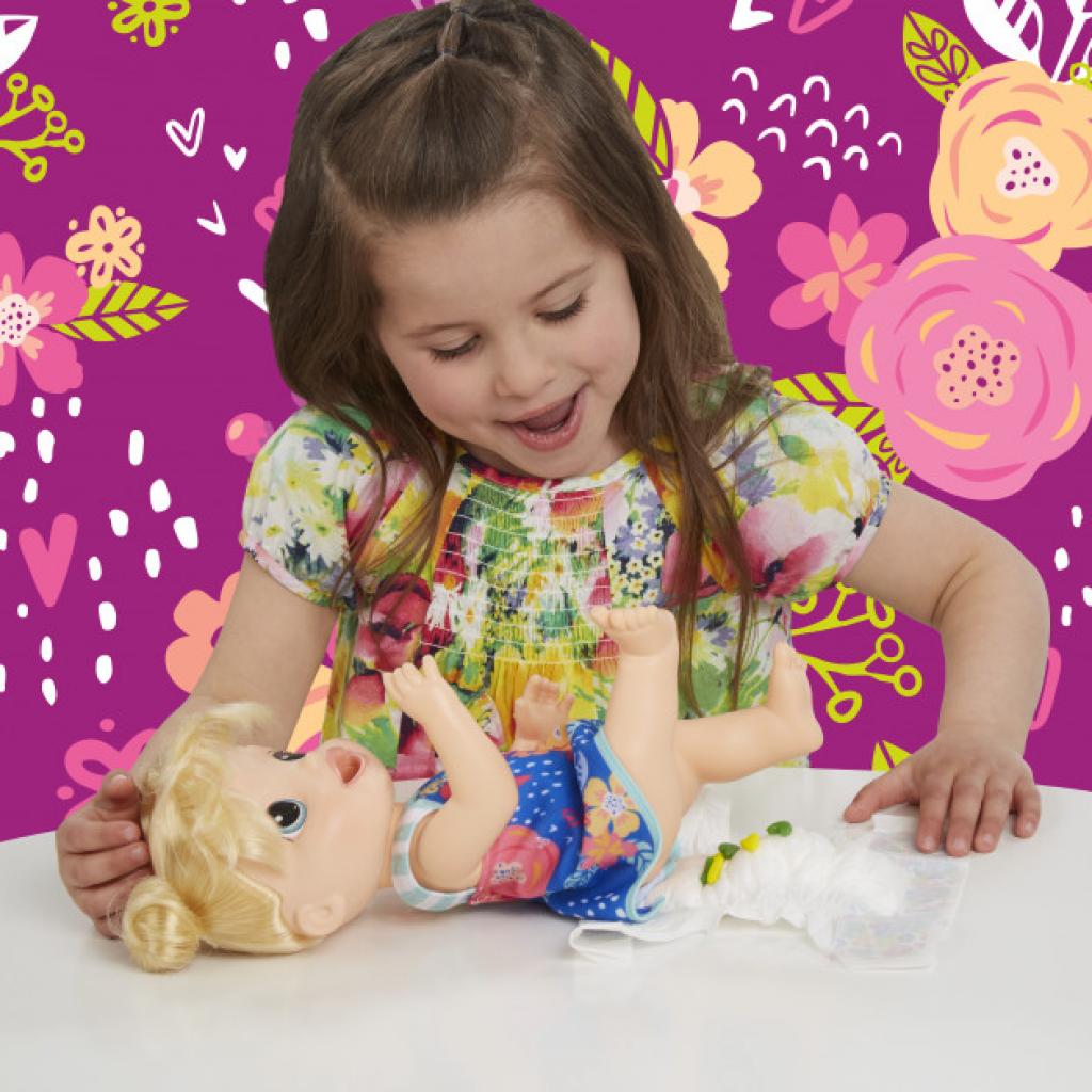 Лялька Hasbro Baby Alive Малятко блондинка та макарони (E3694) - зображення 4