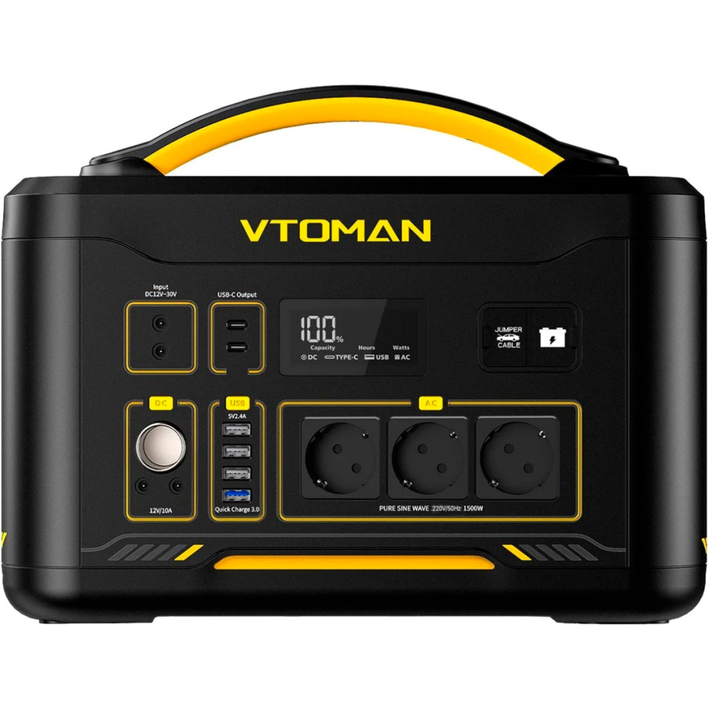 Зарядна станція Vtoman Jump 1500X PB-22 1500W 828Wh (Jump 1500X) - зображення 1