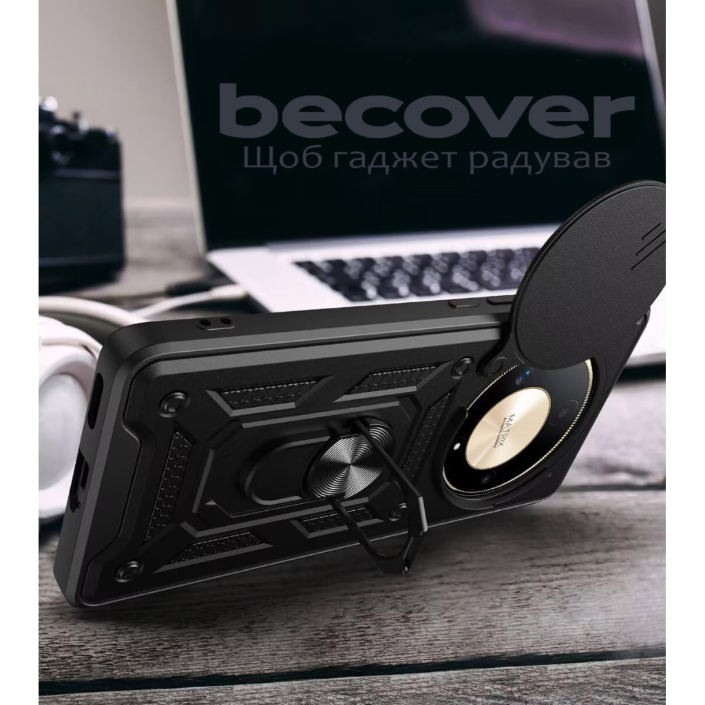 Чохол до мобільного телефона BeCover Military Honor Magic5 Lite 5G Black (710996) - зображення 3