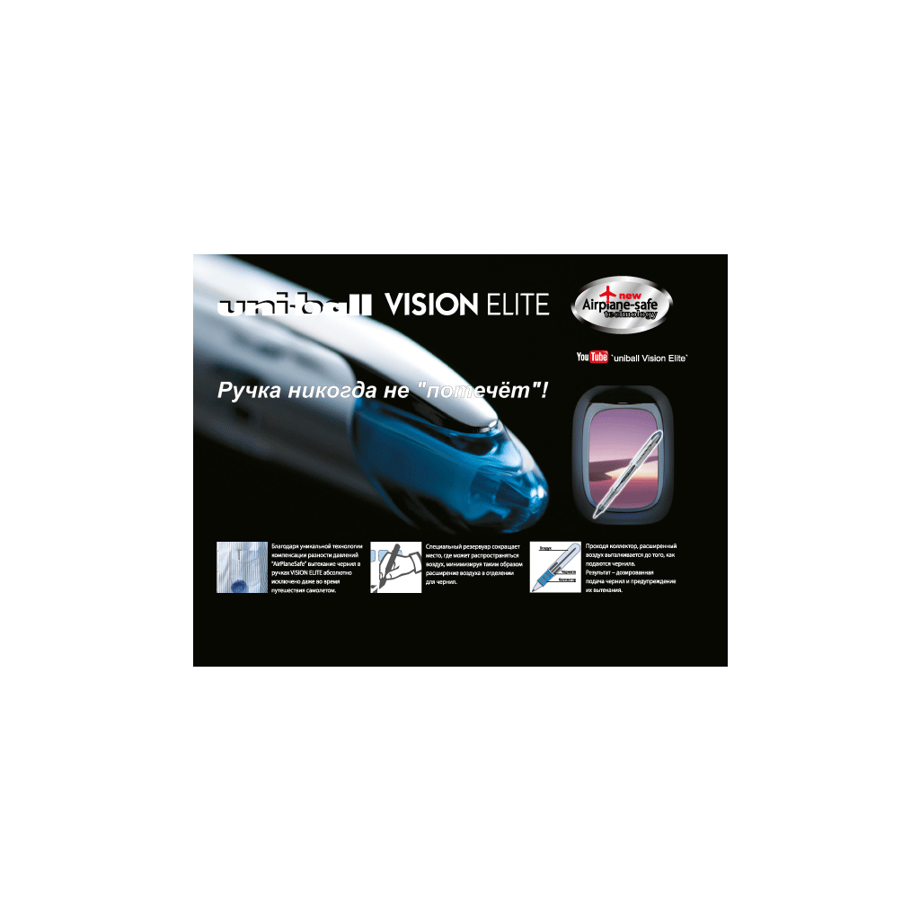 Ролер UNI Vision Elite 0,5 мм синій (UB-205.Blue) - изображение 2