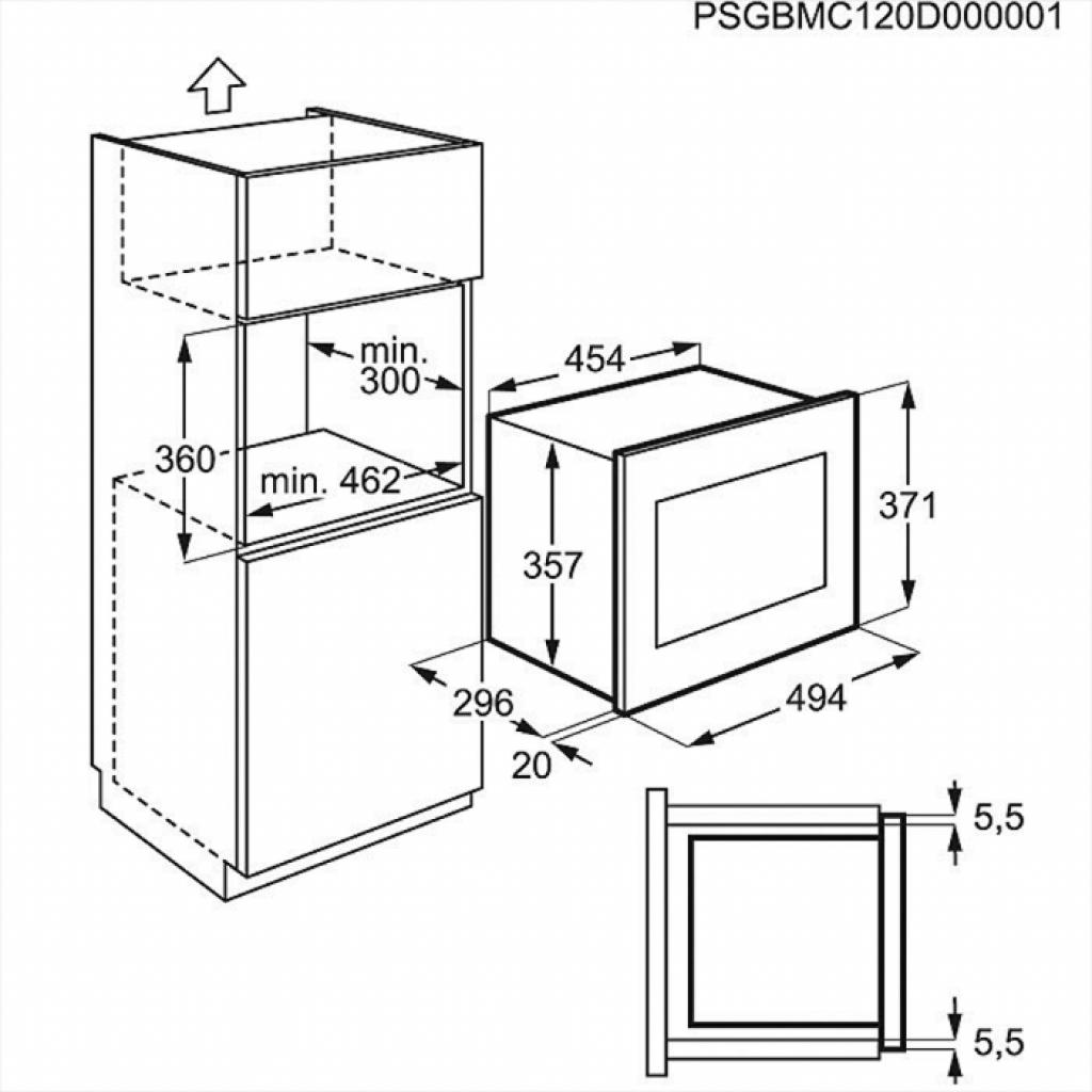 Мікрохвильова піч Electrolux EMS 17006 OX (EMS17006OX) - зображення 2