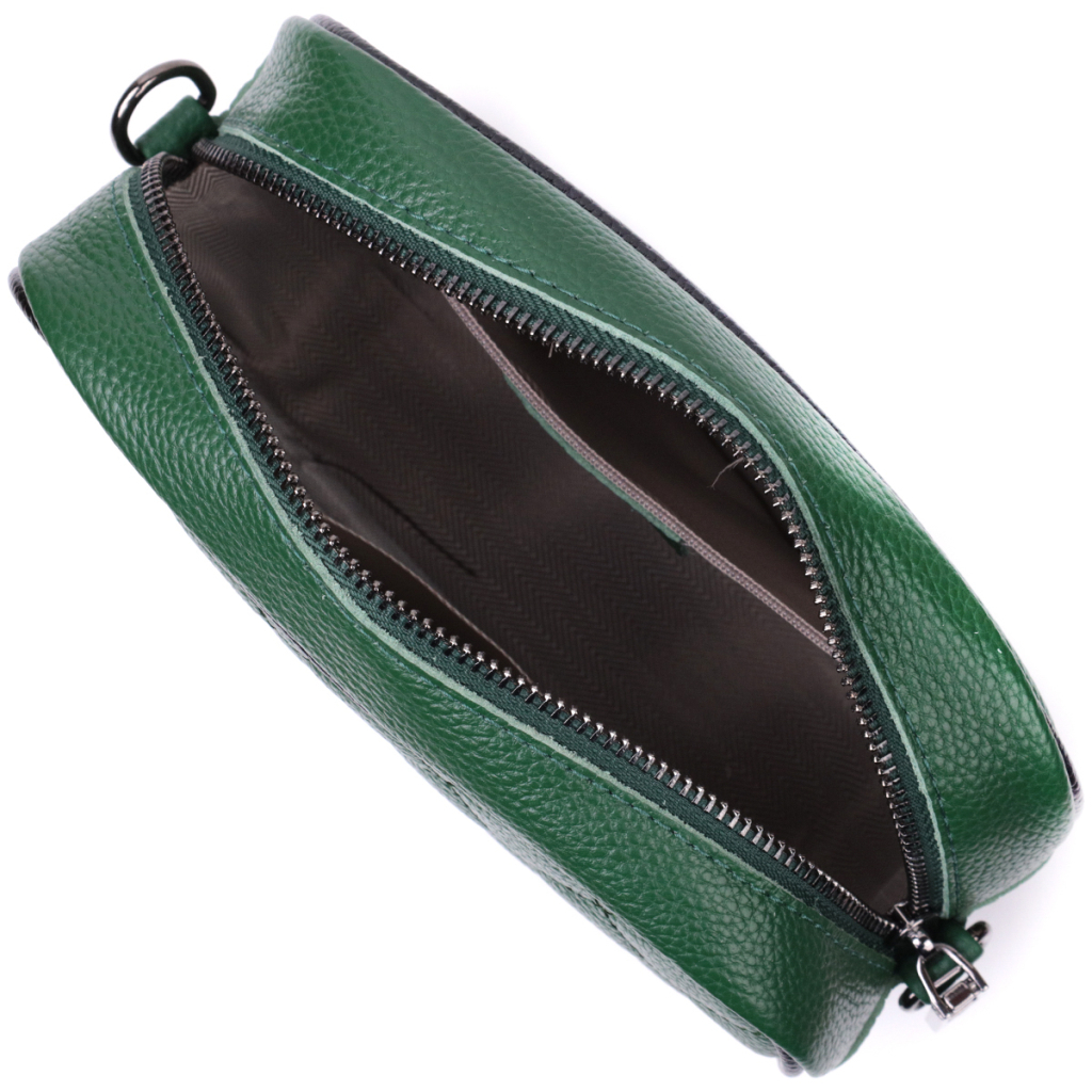 Сумка Vintage З натуральної шкіри Зелена (22384) - зображення 6