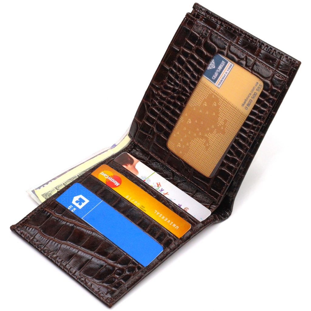 Портмоне Canpellini З натуральної шкіри Коричневе (21870) - зображення 5