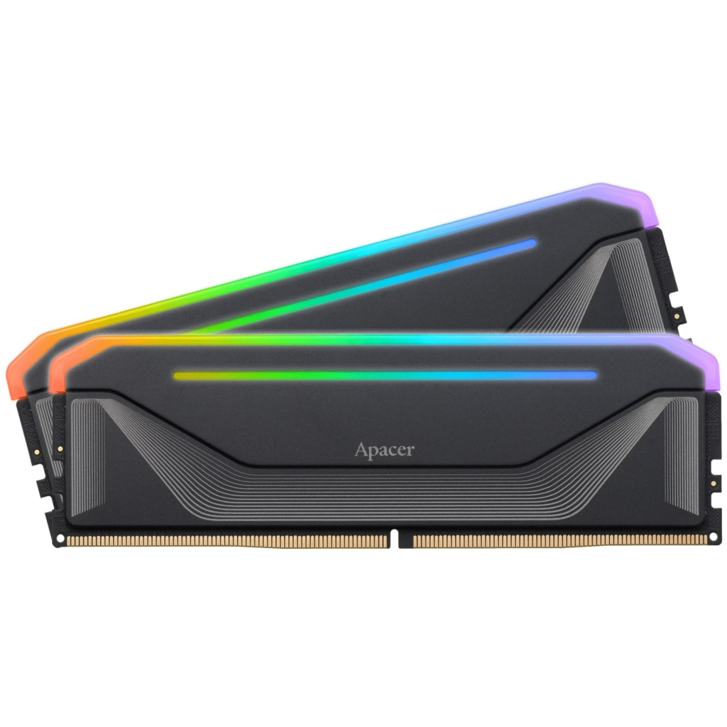 Модуль пам'яті для комп'ютера DDR5 32GB (2x16GB) 6000 MHz NOX RGB Black Apacer (AH5U32G60C622NBAA-2) - зображення 3