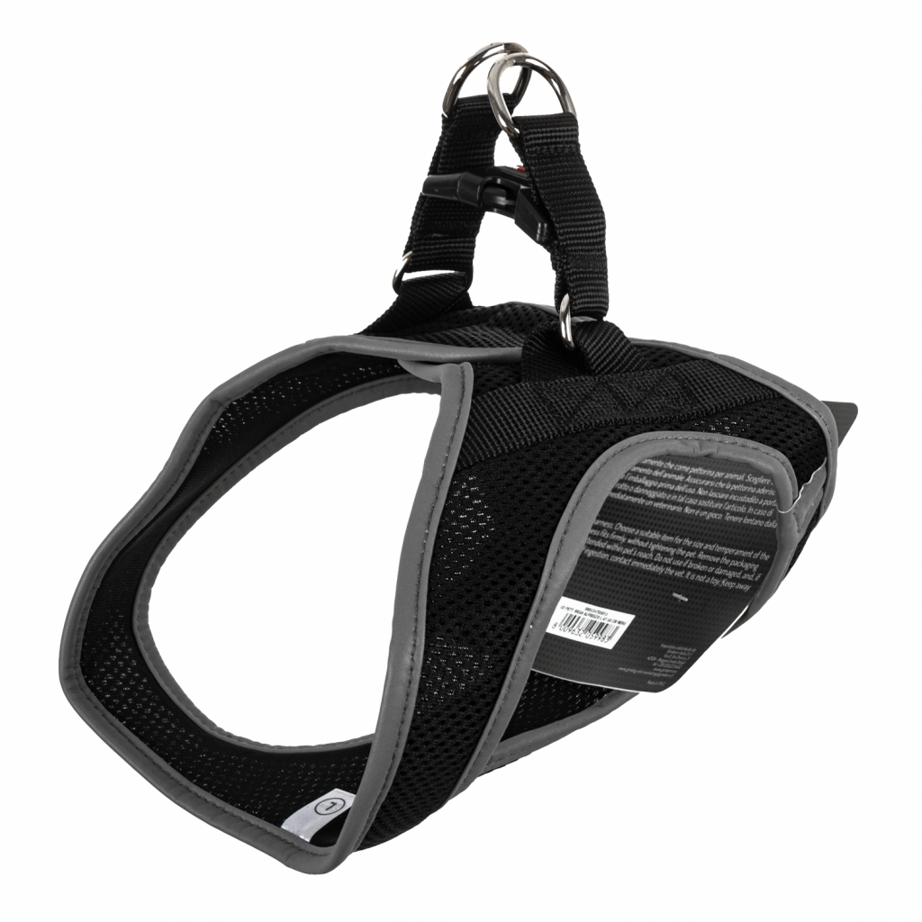 Шлея для собак GimDog Alfresco L неопрен 47-50 см чорна (8009632059983) - зображення 2