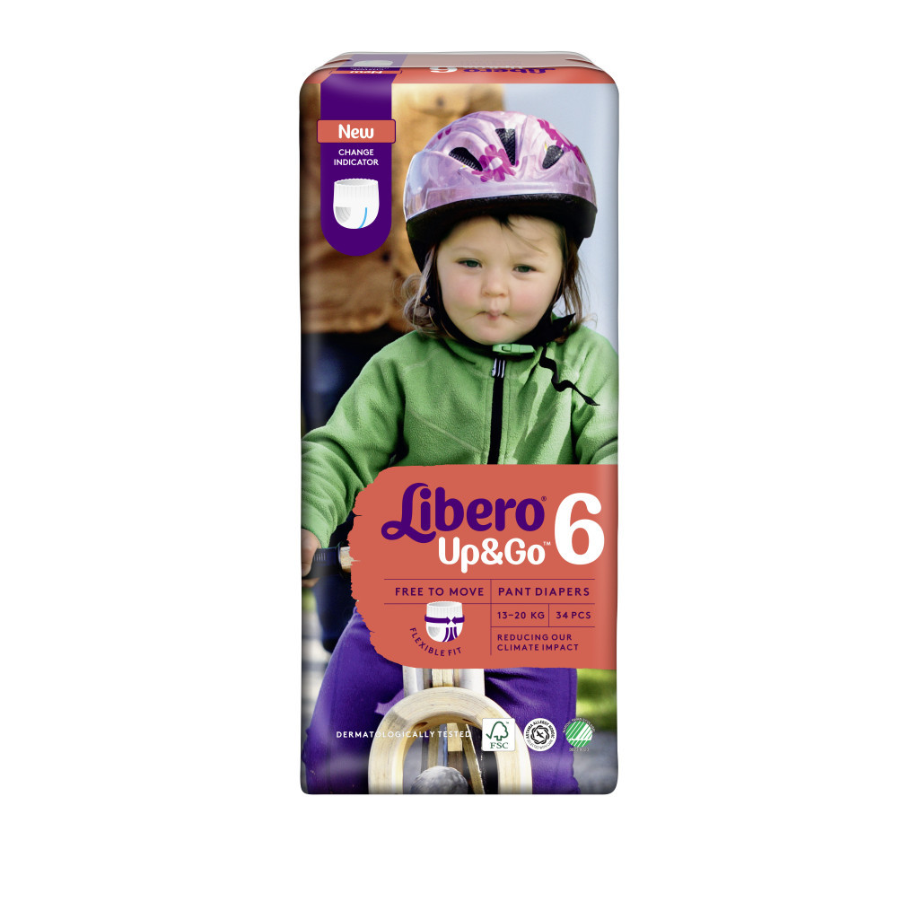 Підгузки Libero Up&Go 6 (13-20 кг) 38 шт (7322540732290) - зображення 2