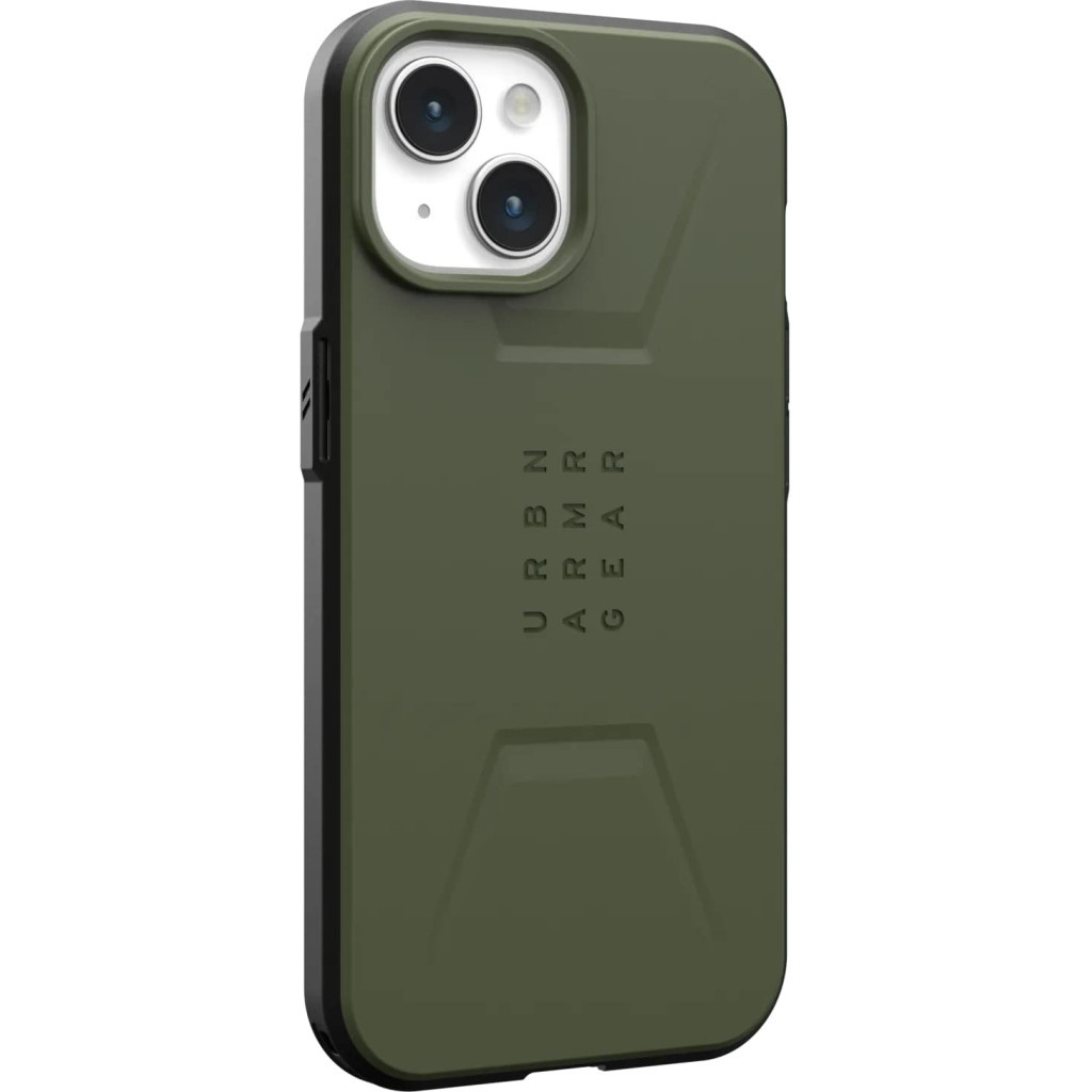 Чохол до мобільного телефона UAG Apple iPhone 15 Civilian Magsafe, Olive Drab (114287117272) - зображення 3