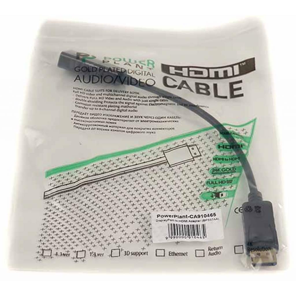 Перехідник DisplayPort to HDMI 0.2m PowerPlant (CA910465) - зображення 3