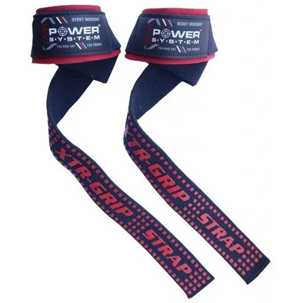Кистьові лямки Power System XTR-Grip Straps Black/Red (PS-3430_Black-Red) - зображення 1