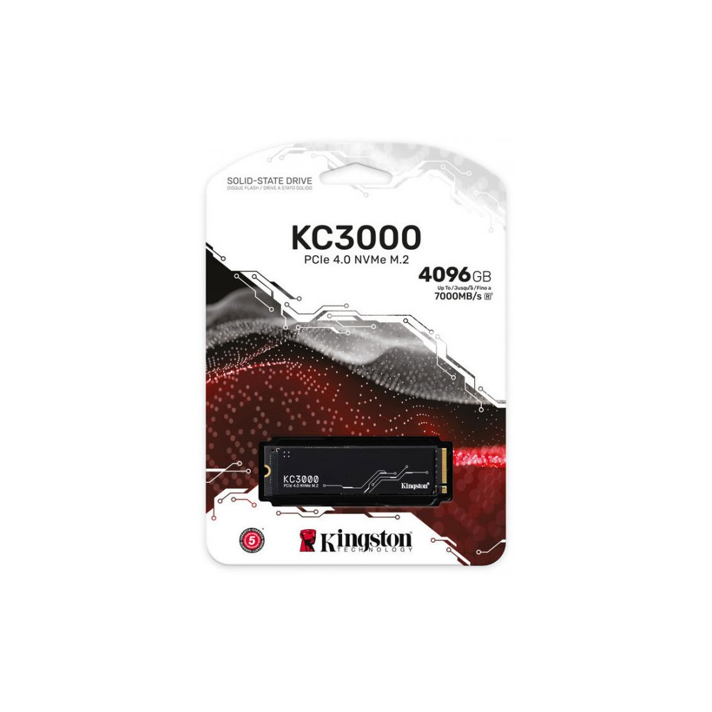 Накопичувач SSD M.2 2280 4TB Kingston (SKC3000D/4096G) - изображение 4