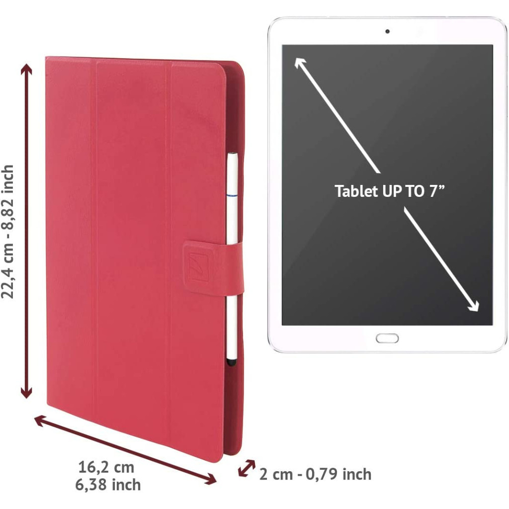 Чохол до планшета Tucano Facile Plus Universal 7-8" red (TAB-FAP8-R) - зображення 3
