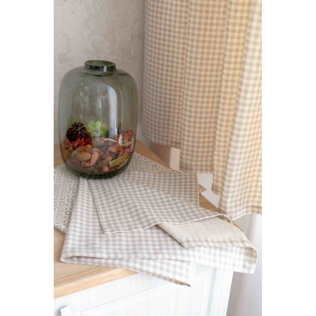 Серветка на стіл Прованс Bella 35х45 см Сіра клітина (13608) - зображення 3