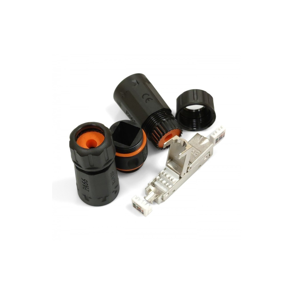Конектор RJ45 водонепроникний IP68, cat.6A STP Eserver (WT-2611) - picture 2