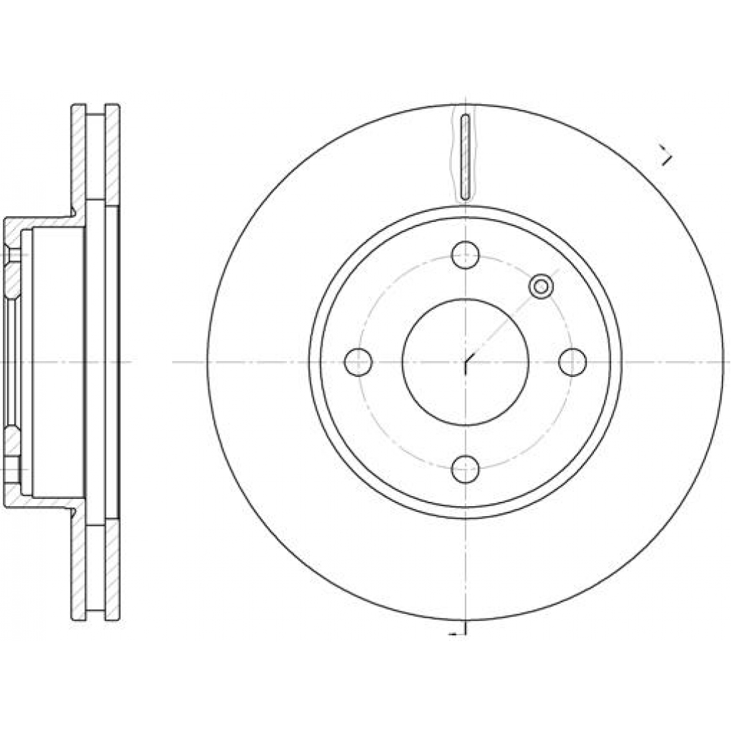 Гальмівний диск REMSA 6215.10 - зображення 1