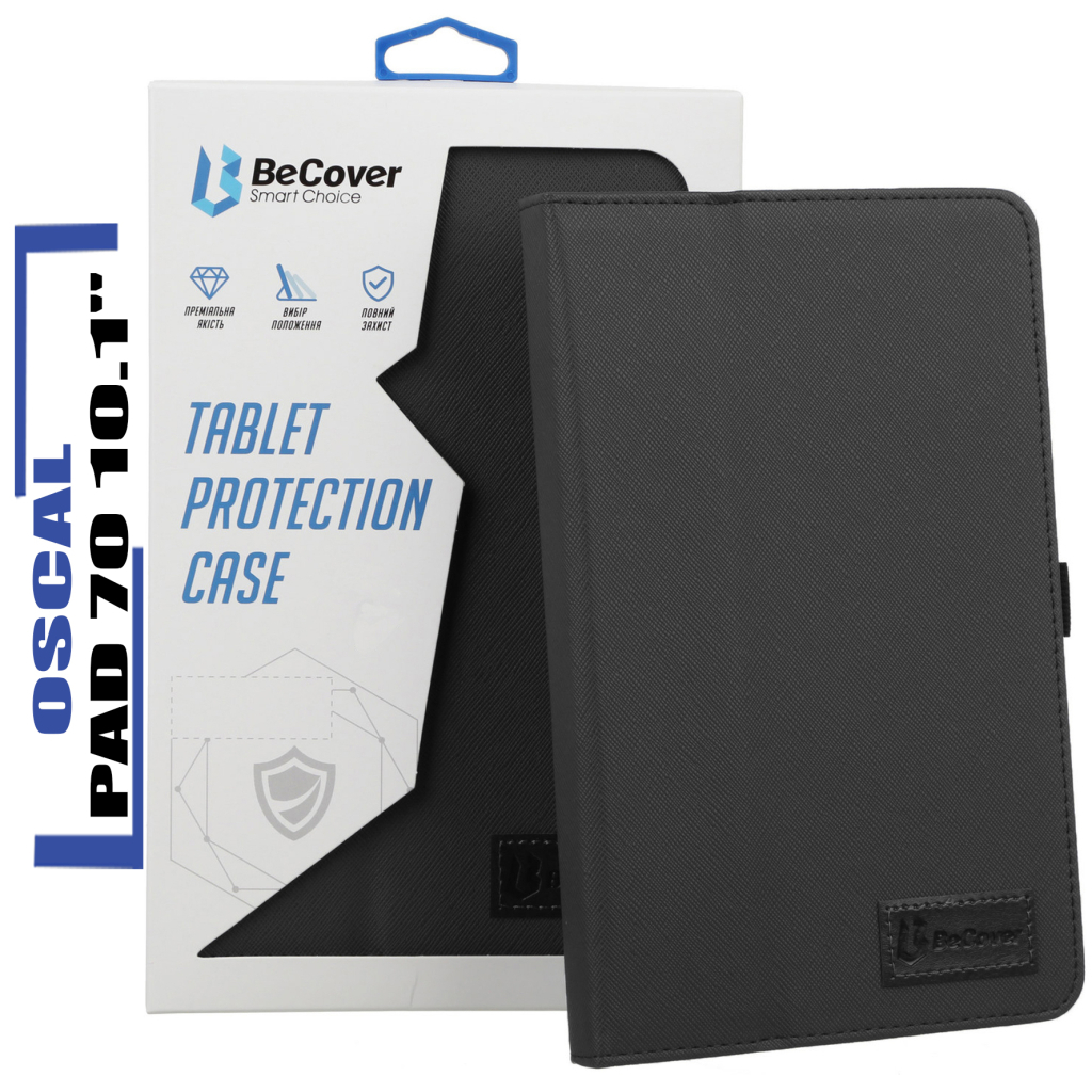 Чохол до планшета BeCover Slimbook Oscal Pad 70 10.1" Black (713011) - зображення 1